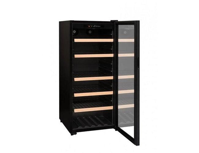 La Sommeliere Wine Cabinet - 600mm Black - CTV178