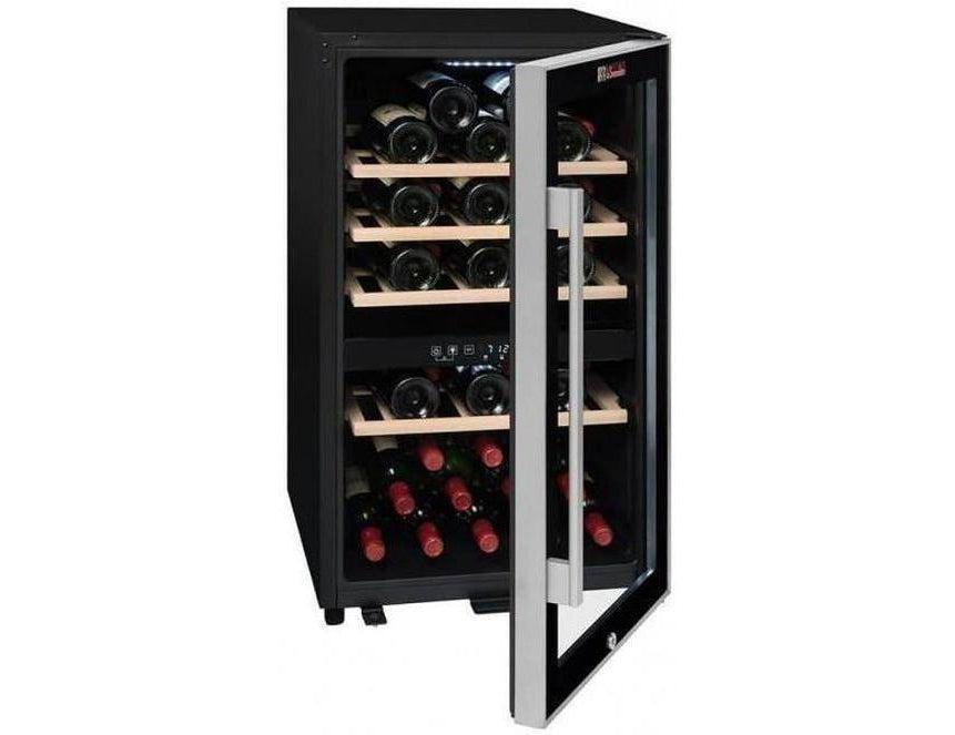 La Sommelière Wine Cooler - Dual Zone 480mm Black - ECS50.2Z