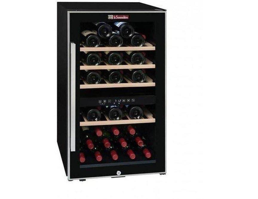 La Sommelière Wine Cooler - Dual Zone 480mm Black - ECS50.2Z