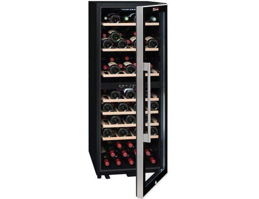 La Sommelière Wine Fridge - Dual Zone 480mm Black - ECS80.2Z