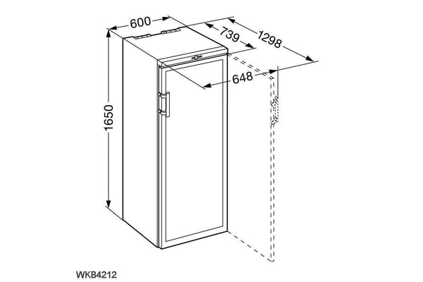 Liebherr Black Wine Cabinet - WKb 4212 Vinothek