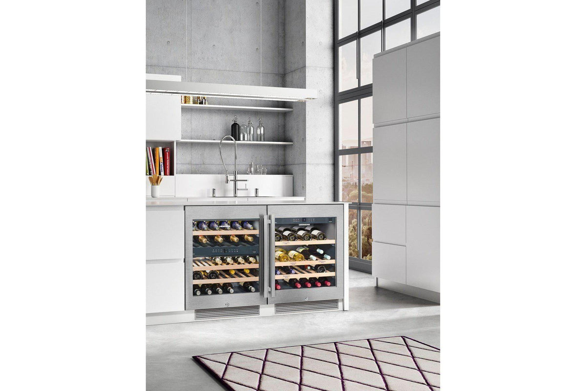 Liebherr Dual Zone Wine Cooler - 600mm Stainless Steel - UWTes 1672 Vinidor