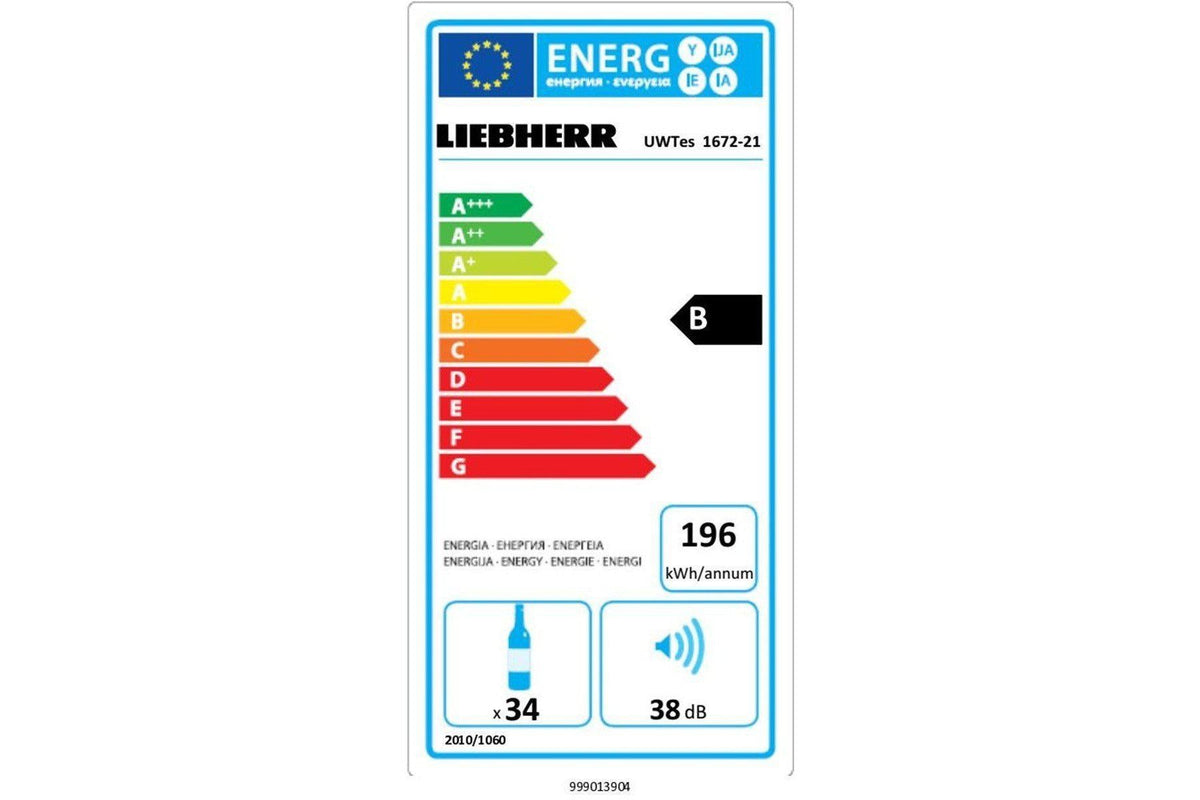 Liebherr Dual Zone Wine Cooler - 600mm Stainless Steel - UWTes 1672 Vinidor