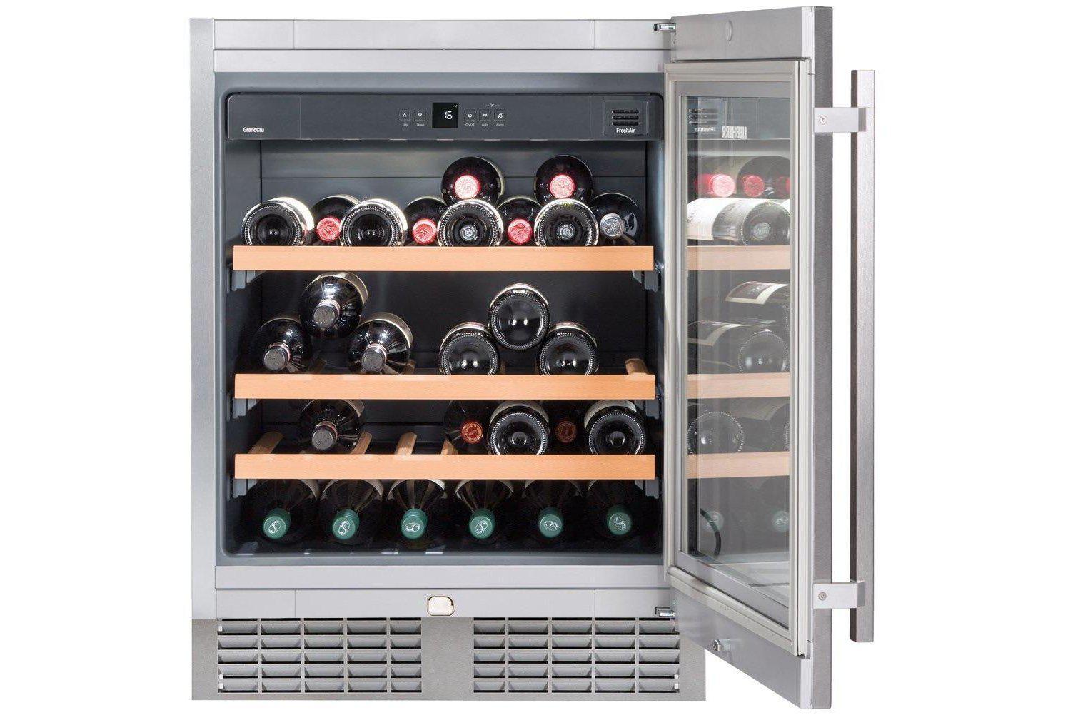 Liebherr Wine Fridge - Single Zone 600mm Stainless Steel - UWKes 1752