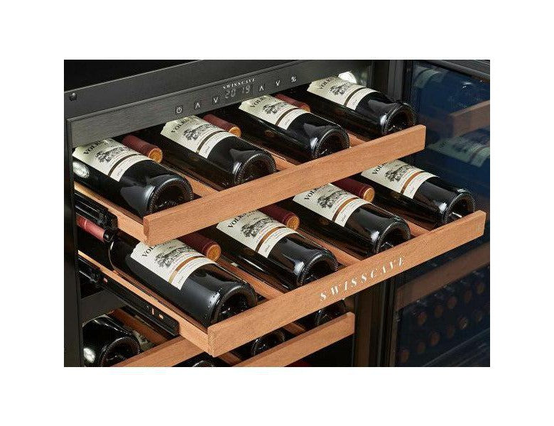 SWISSCAVE - Premium Edition Built in Dual Zone Wine Cooler WLU-160DF
