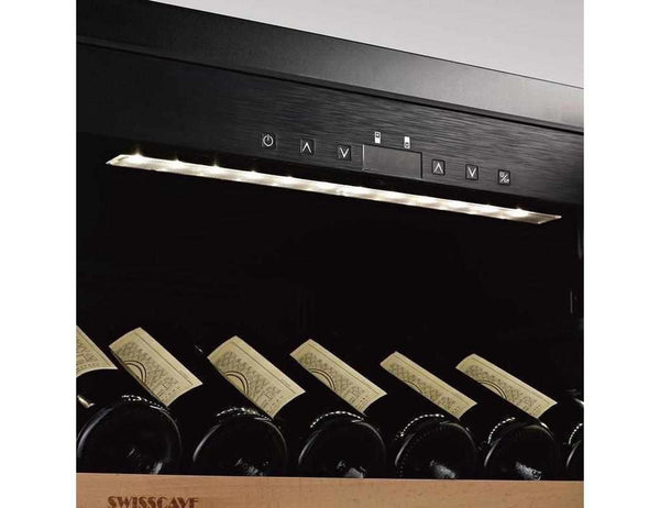 Swisscave Built In Dual Zone Wine Cooler - 600mm Black - WLB460DF-MIX