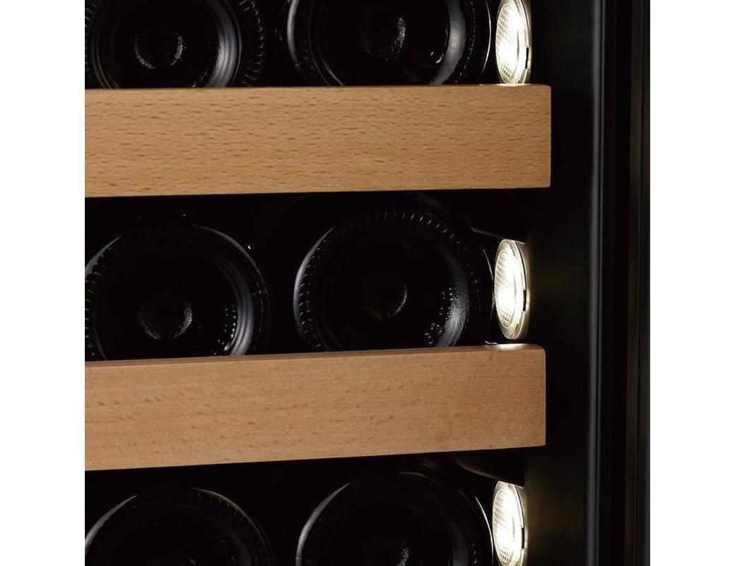 Swisscave Built In Dual Zone Wine Cooler - 600mm Black - WLB460DF-MIX