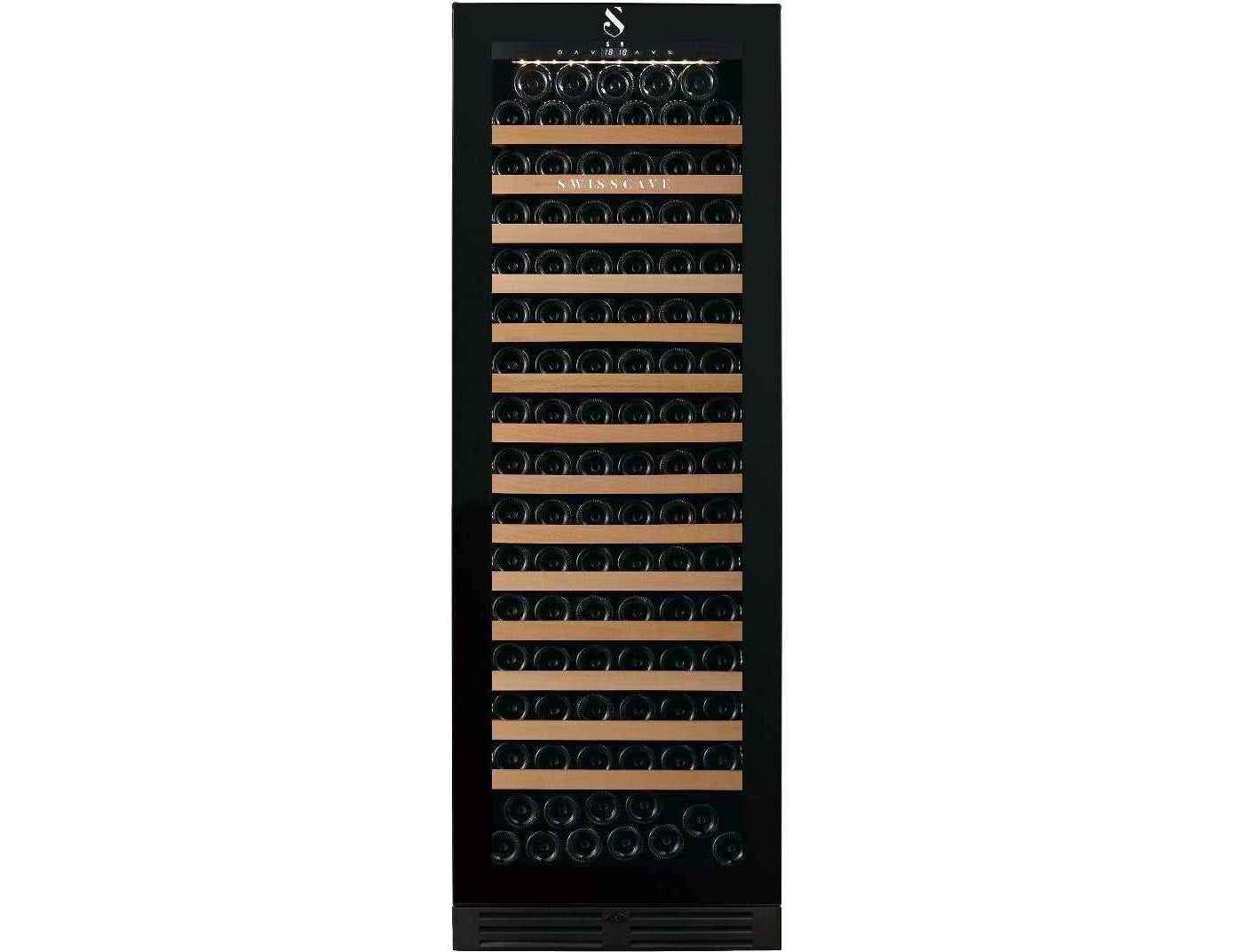 Swisscave Built In Tall Wine Fridge - 600mm Black - WLB460F-MIX