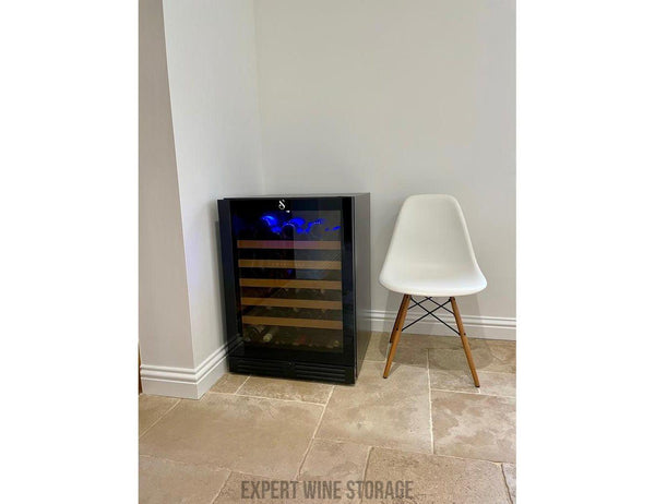 Swisscave Built In Under Counter Wine Cooler - 600mm Black - WL155F