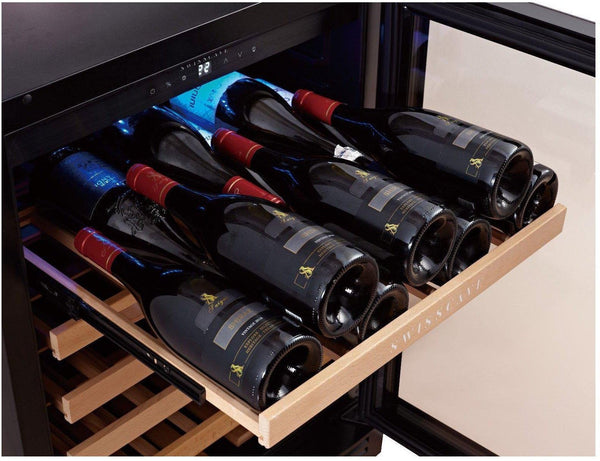 Swisscave Built In Under Counter Wine Cooler - 600mm Black - WL155F