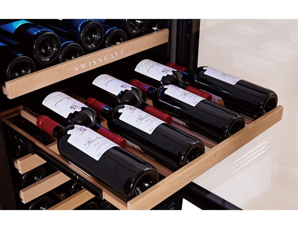 Swisscave Built In Under Counter Wine Cooler - 600mm Black - WL155F