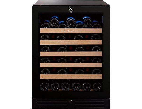 Swisscave Built In Under Counter Wine Cooler - 600mm Black - WL155F