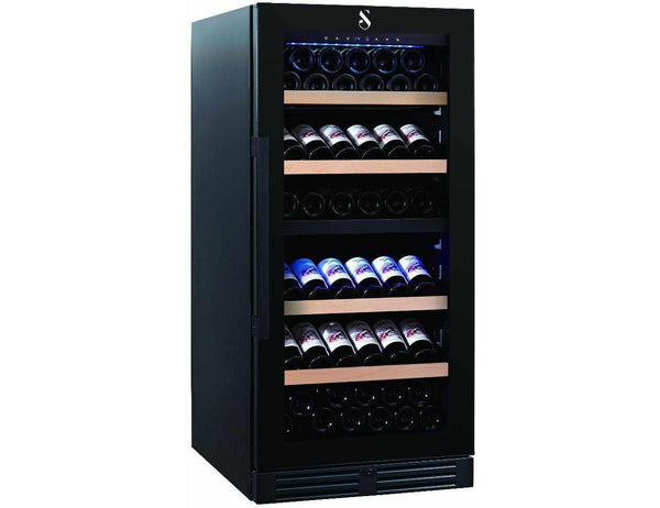 Swisscave Freestanding Dual Zone Wine Fridge - 600mm Black - WL355DF