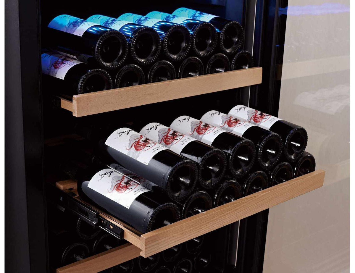 Swisscave Freestanding Dual Zone Wine Fridge - 600mm Black - WL355DF