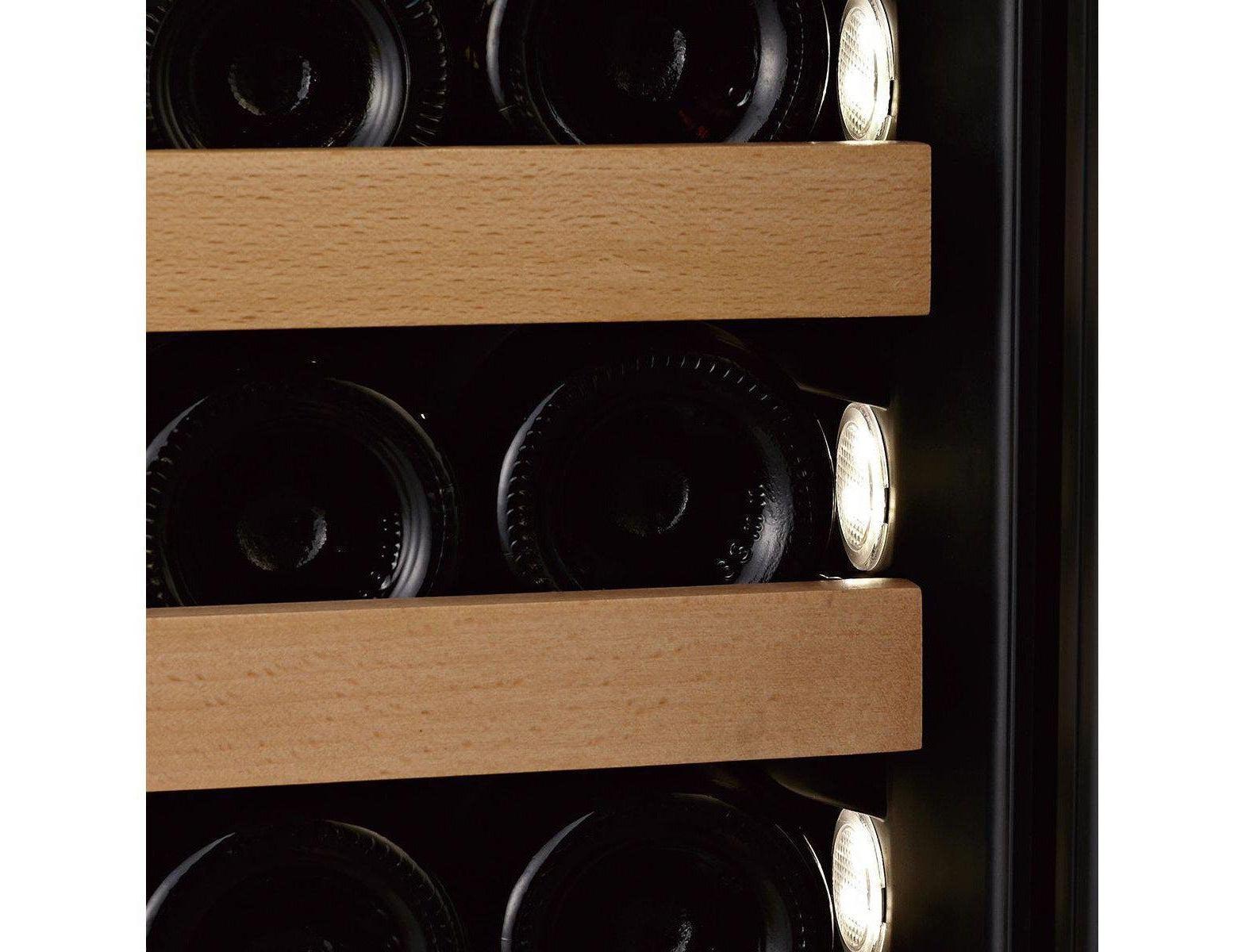 Swisscave Freestanding Dual Zone Wine Fridge - 600mm Black - WLB360DF-MIX