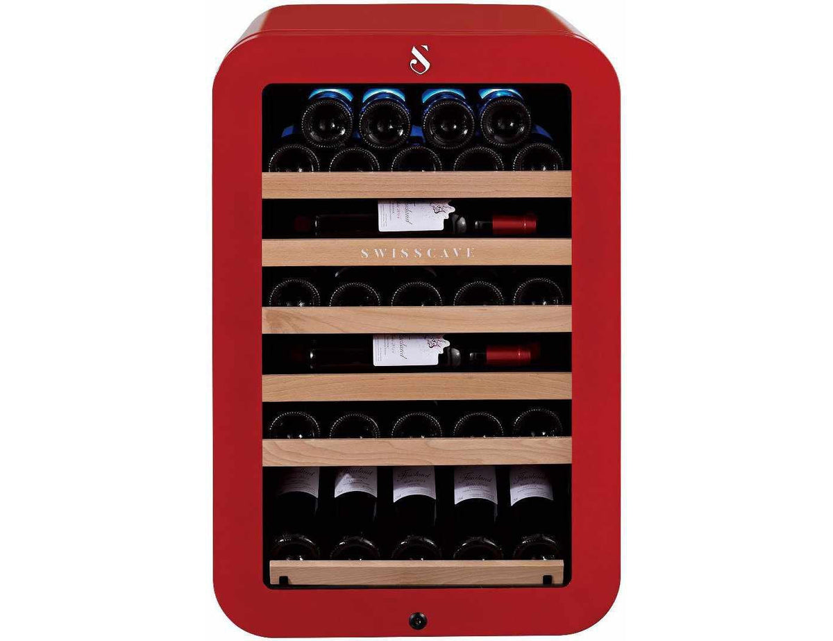 Swisscave Freestanding Small Wine Cooler - 540mm Black, White, Red - WL120F