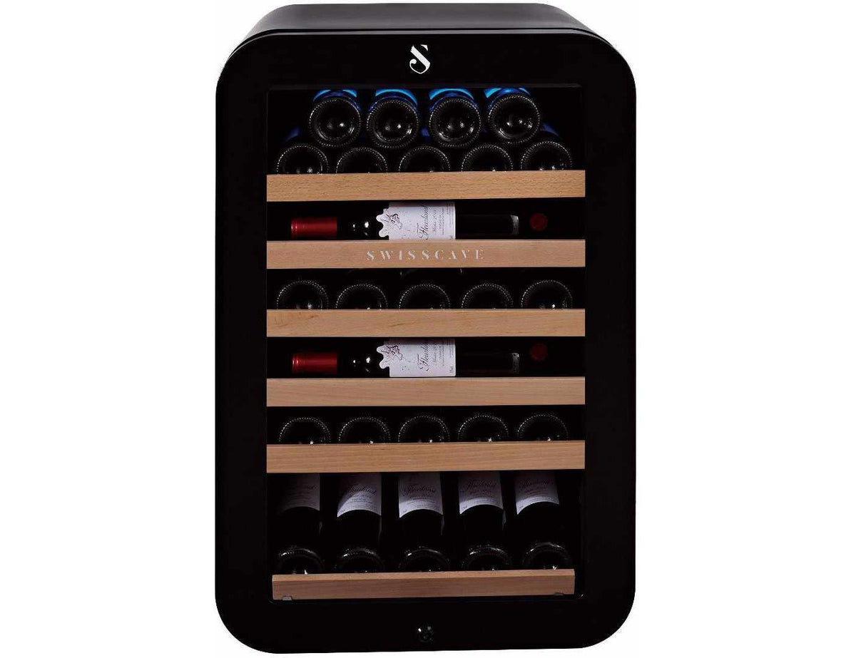 Swisscave Freestanding Small Wine Cooler - 540mm Black, White, Red - WL120F