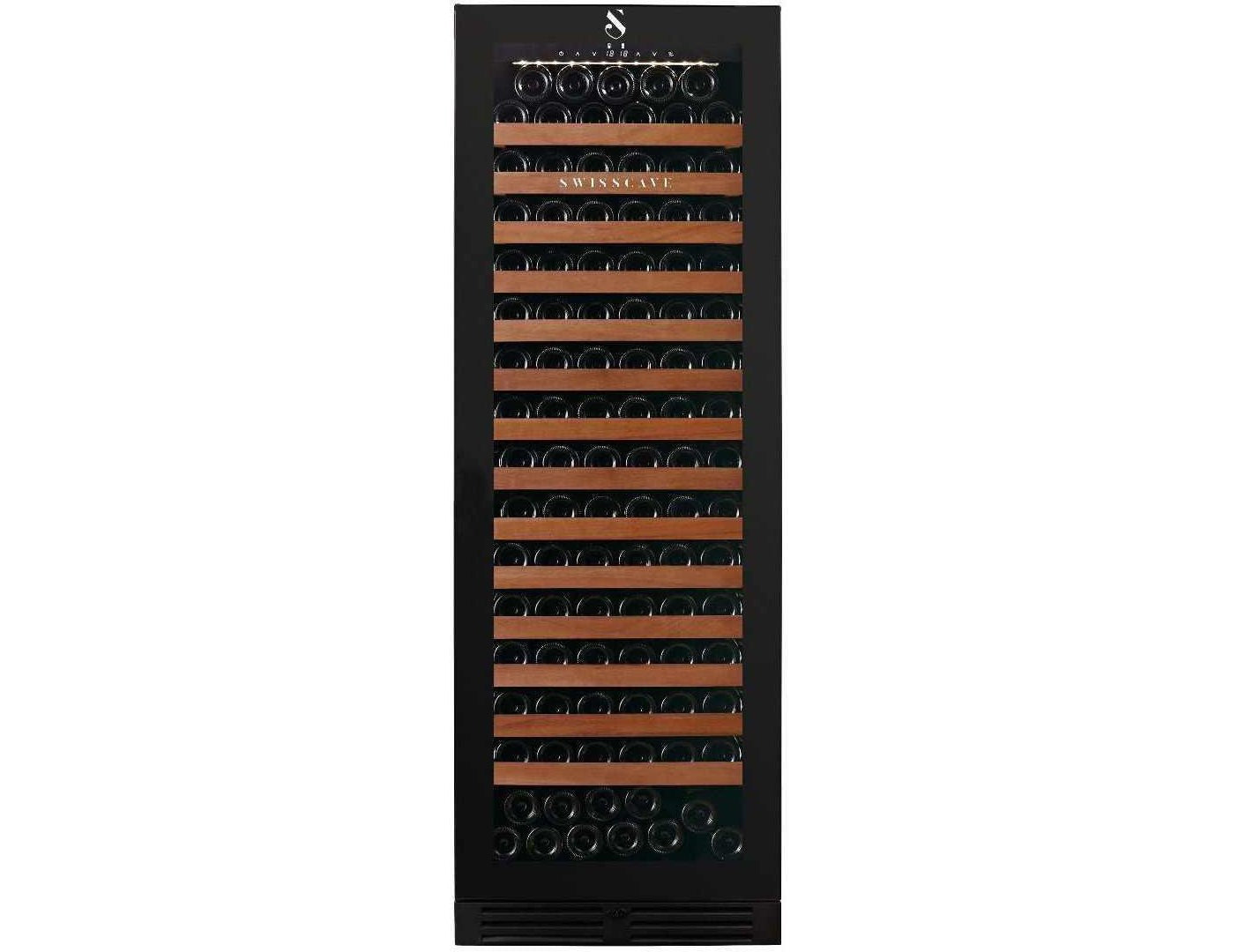 Swisscave Freestanding Tall Wine Cooler - 600mm Black - WLB460FL-MIX