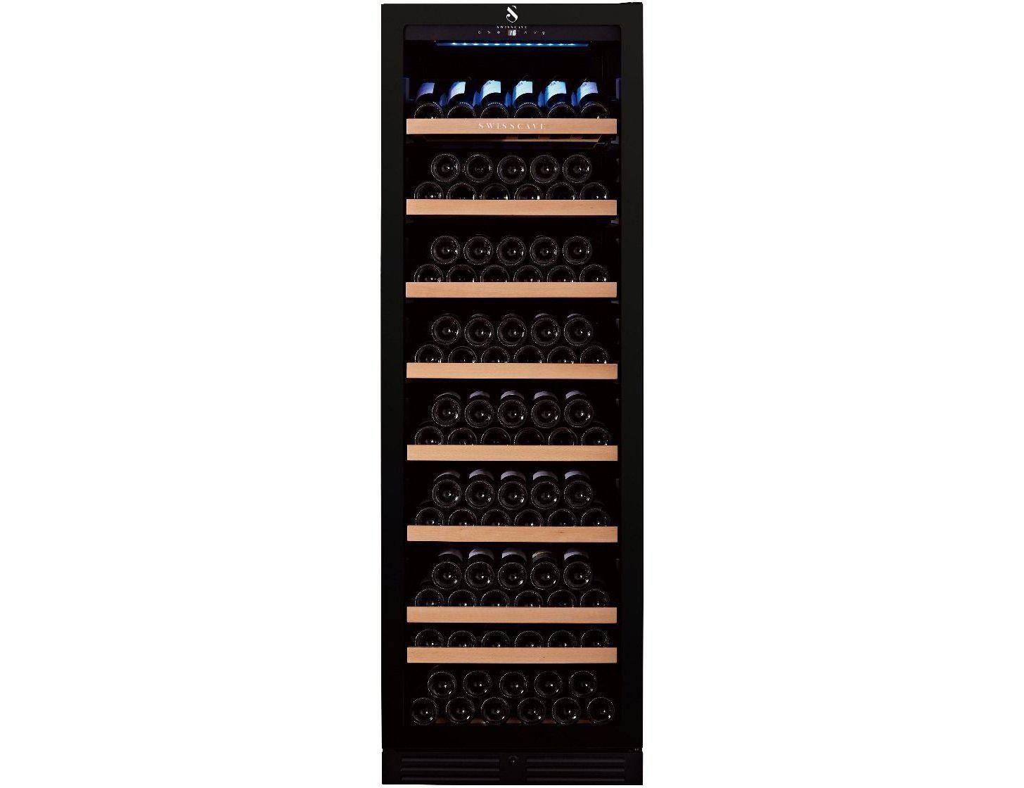 Swisscave Freestanding Tall Wine Fridge - 600mm Black - WL455F