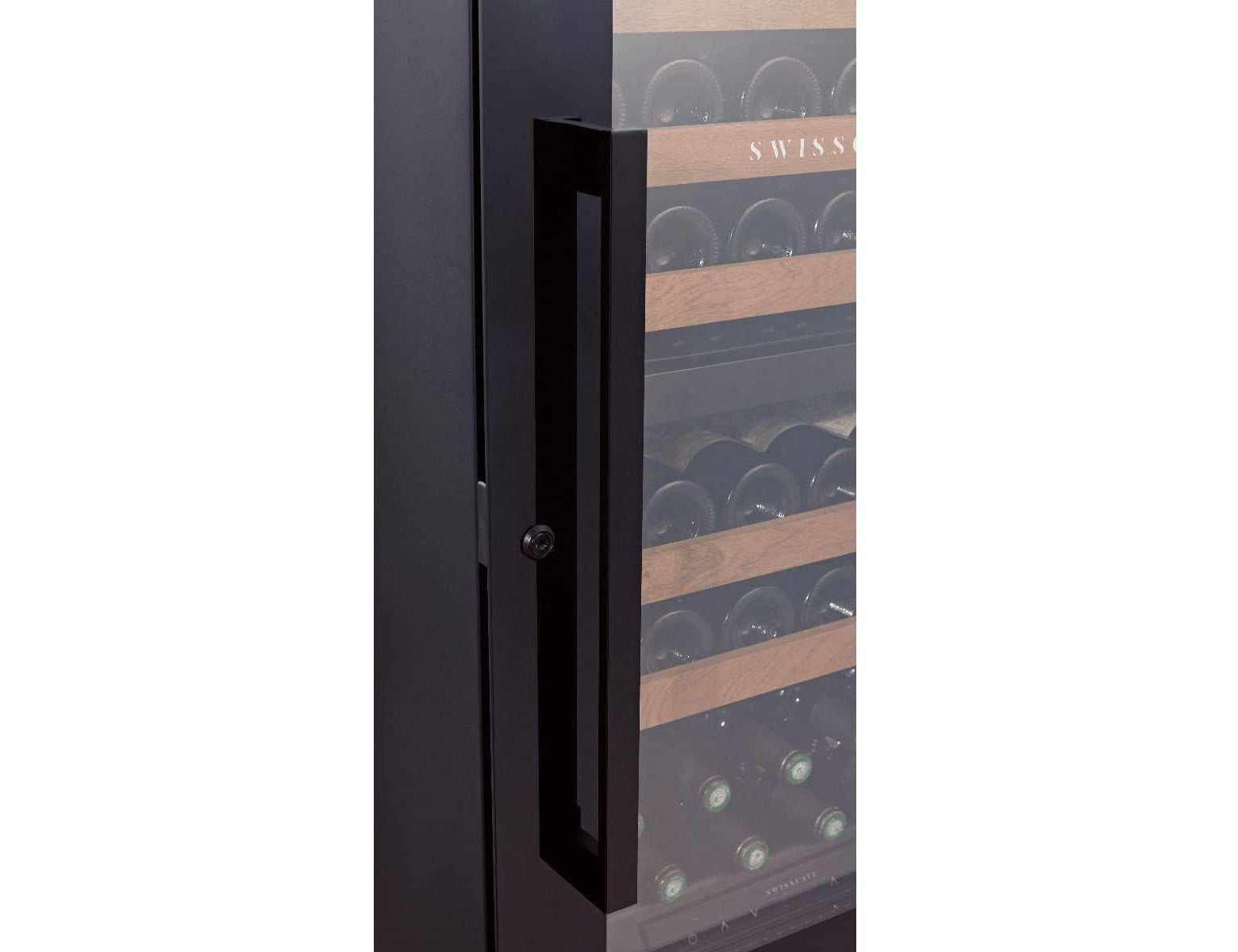 Swisscave Integrated Dual Zone Wine Cooler - 600mm Black - WLI-160DF