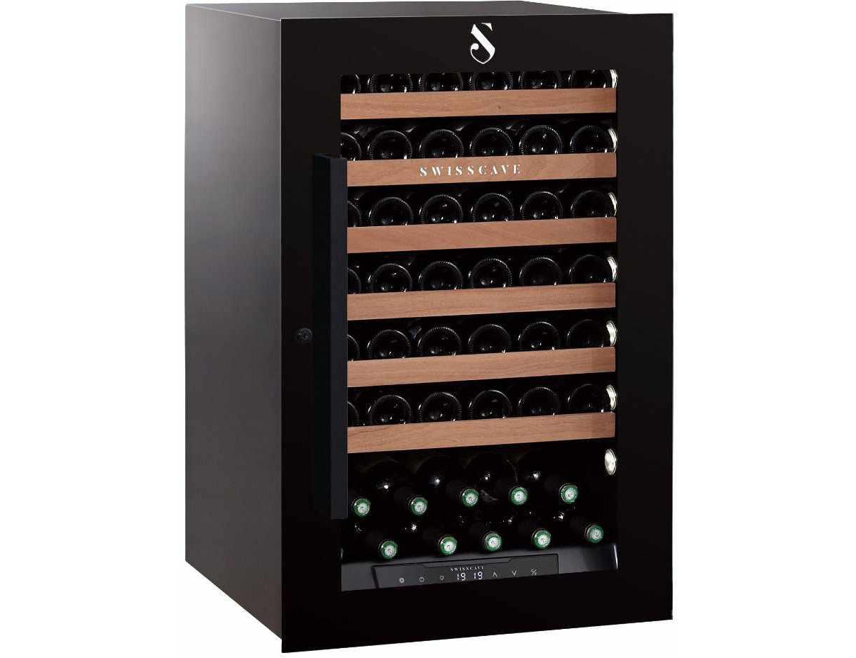 Swisscave Integrated Wine Cooler - 600mm Black - WLI-160F