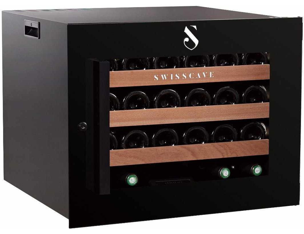 Swisscave Integrated Wine Fridge - 600mm Black - WLI-160F