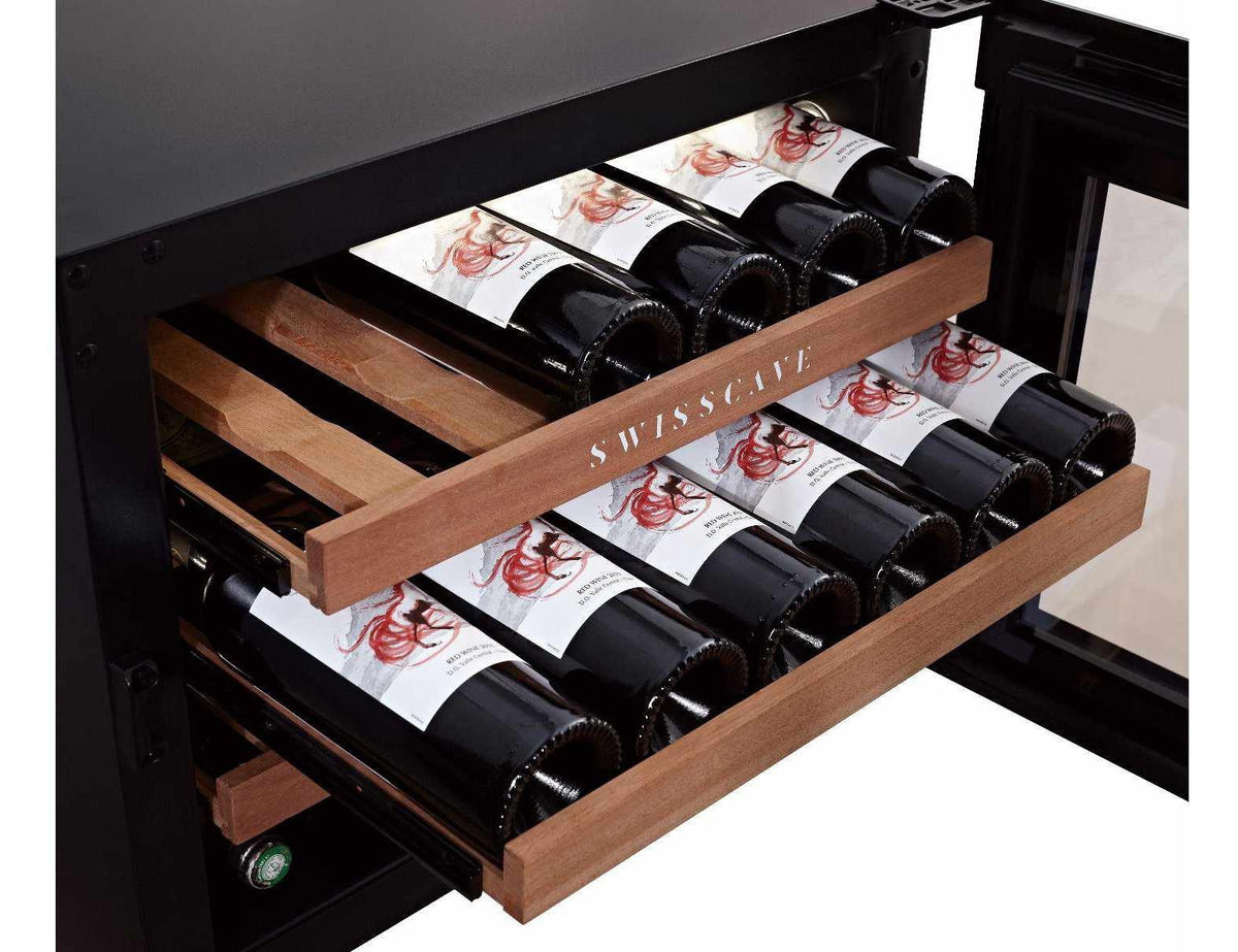 Swisscave Integrated Wine Fridge - 600mm Black - WLI-160F