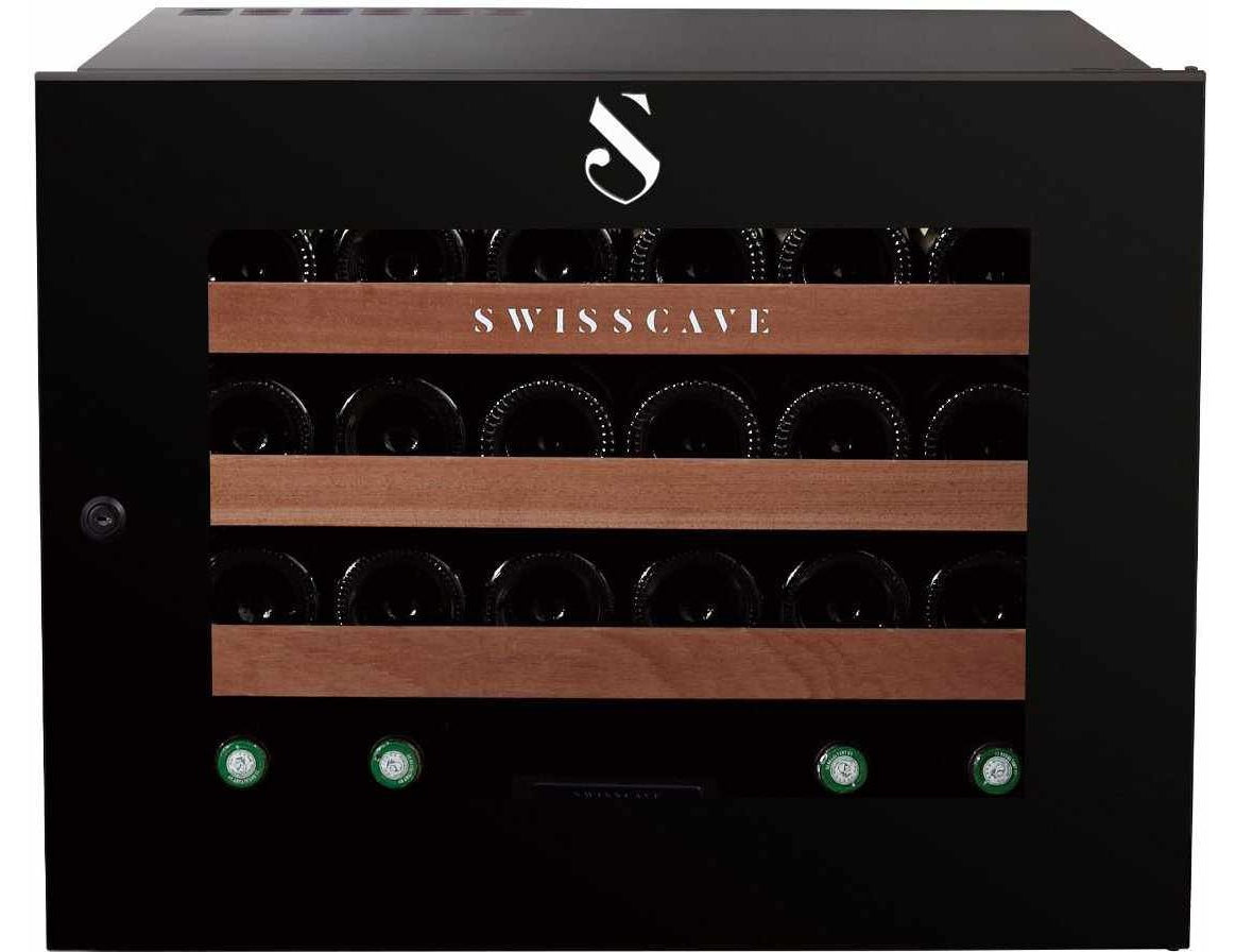 Swisscave Integrated Wine Fridge - 600mm Black - WLI-160F