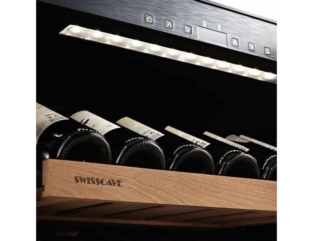 Swisscave Tall Built In Wine Cooler - Dual Zone 600mm - WLB460DFLD-MIX