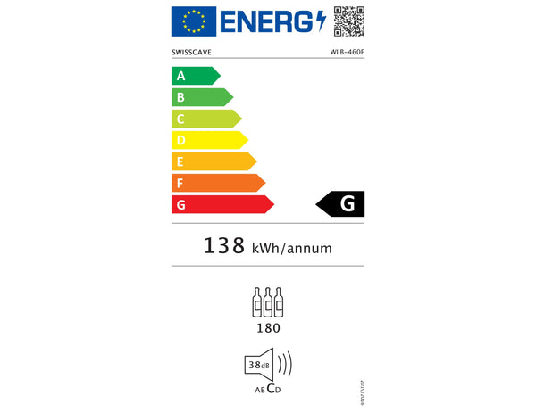 Swisscave Tall Built In Wine Fridge - 600mm - WLB460FLD