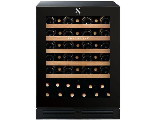 Swisscave Under Counter Built In 60cm Wine Fridge - Black - WLB160F