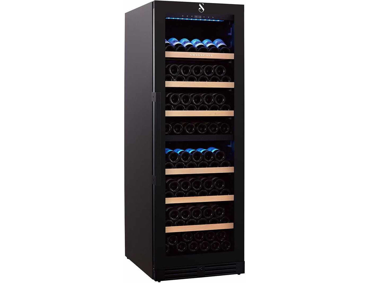 Swisscave Wine Cooler - Dual Zone 600mm Black - WL455DF