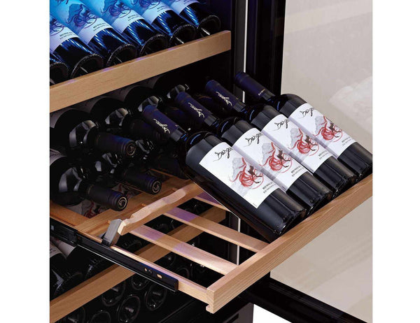 Swisscave Wine Cooler - Dual Zone 600mm Black - WL455DF