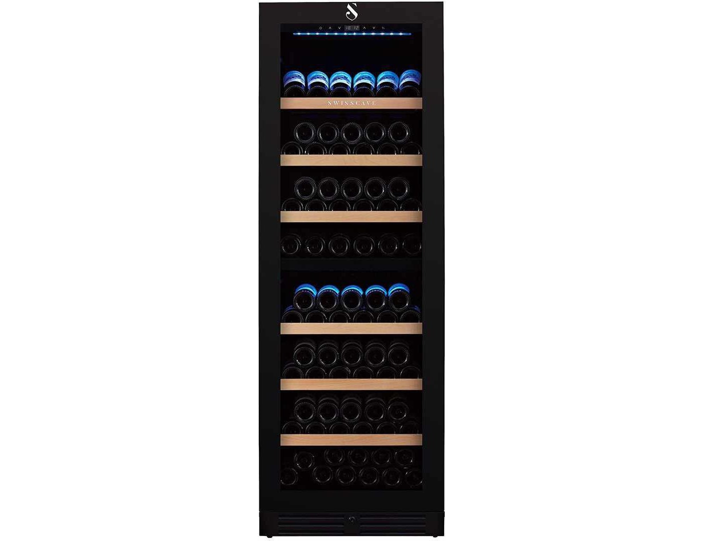 Swisscave Wine Cooler - Dual Zone 600mm Black - WL455DF