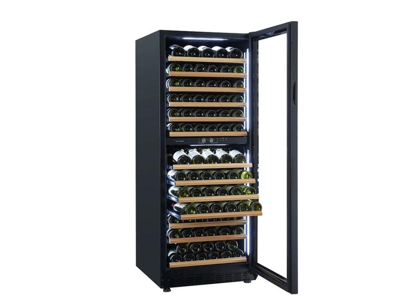 VIN GARDE Freestanding Wine Cooler - Dual Zone 600mm Black - BEAUNE 149