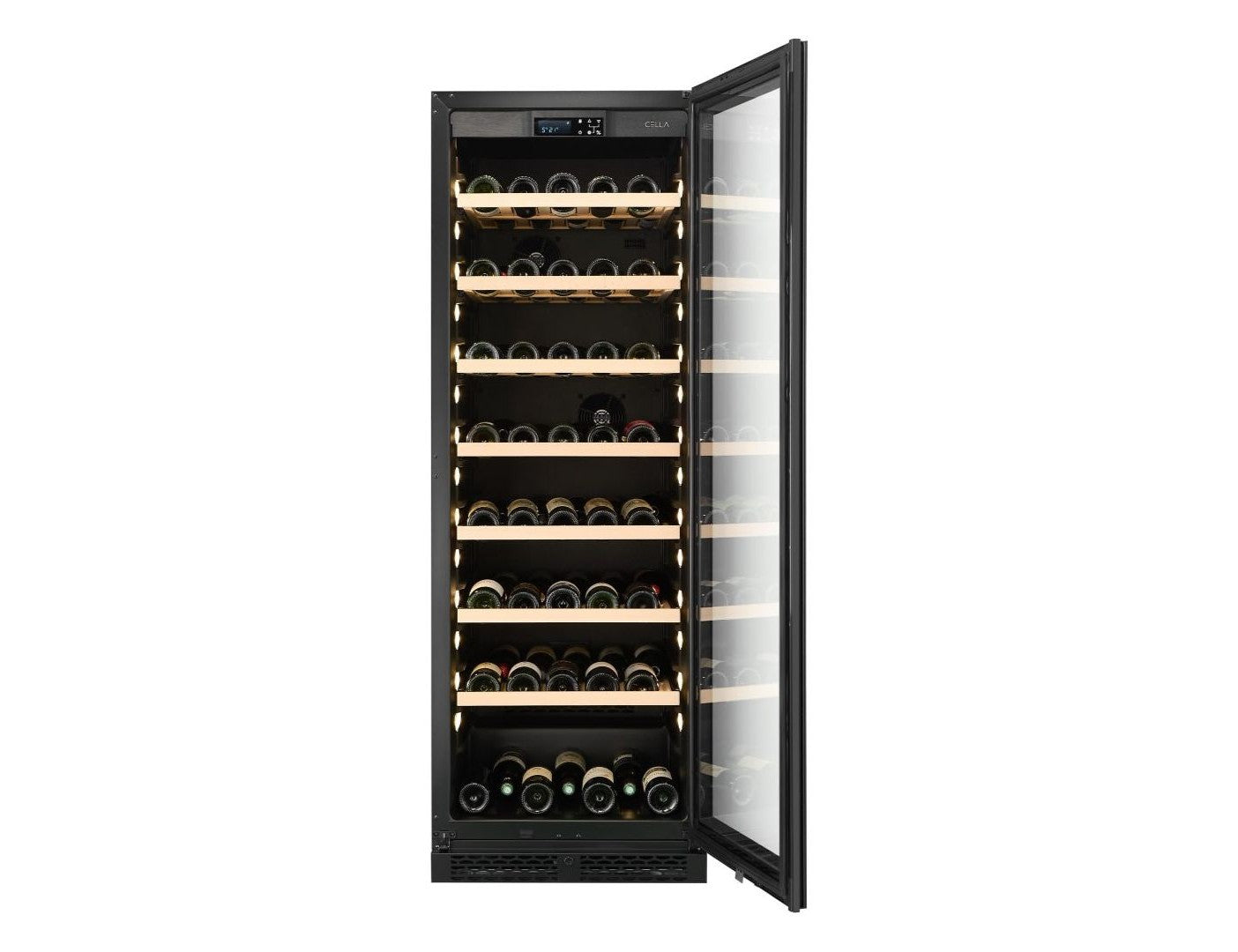 CELLA - 151 bottle Single Zone Wine Cooler - W163S-BLACK