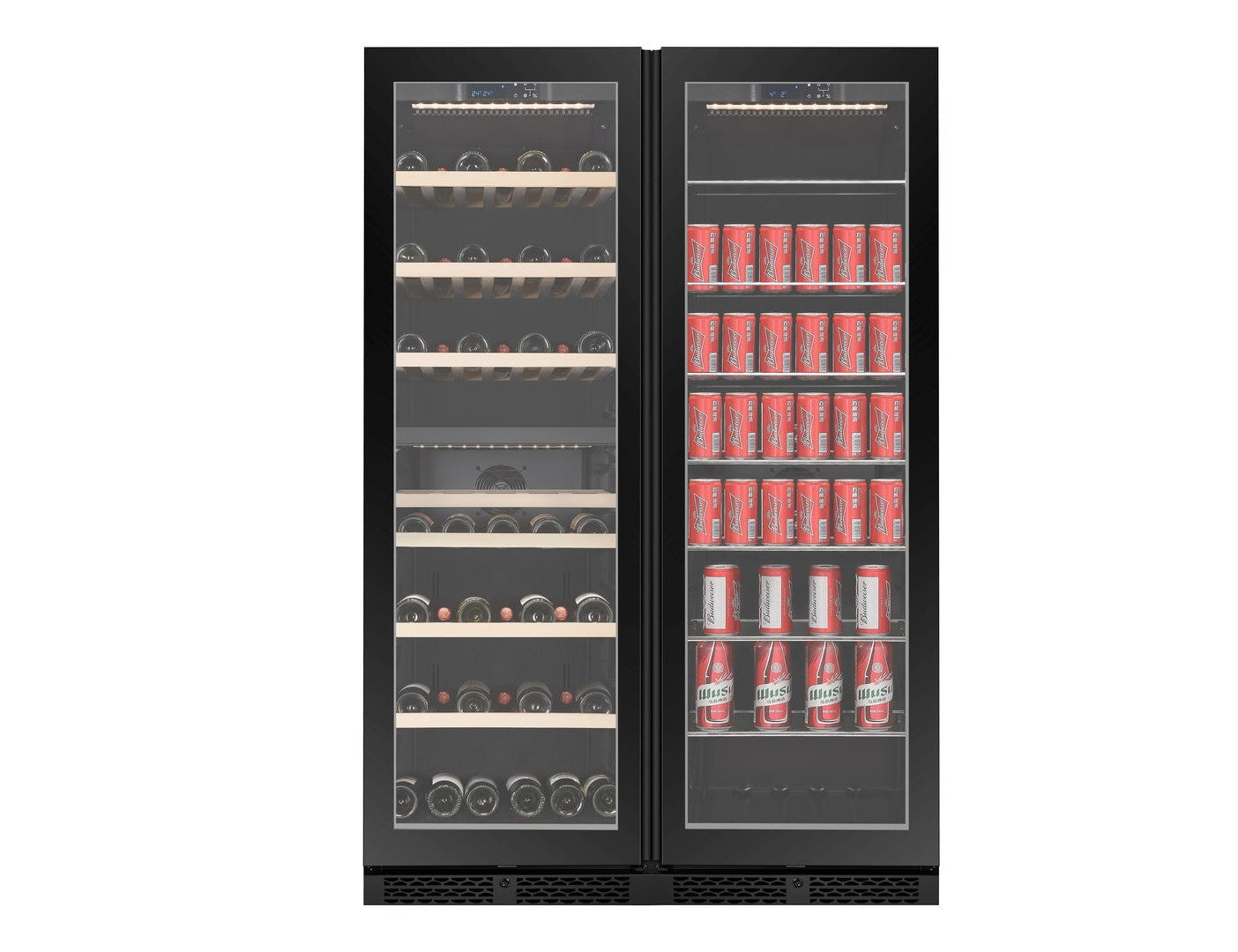 CELLA WBV122D-BLACK Wine & Beverage Fridge