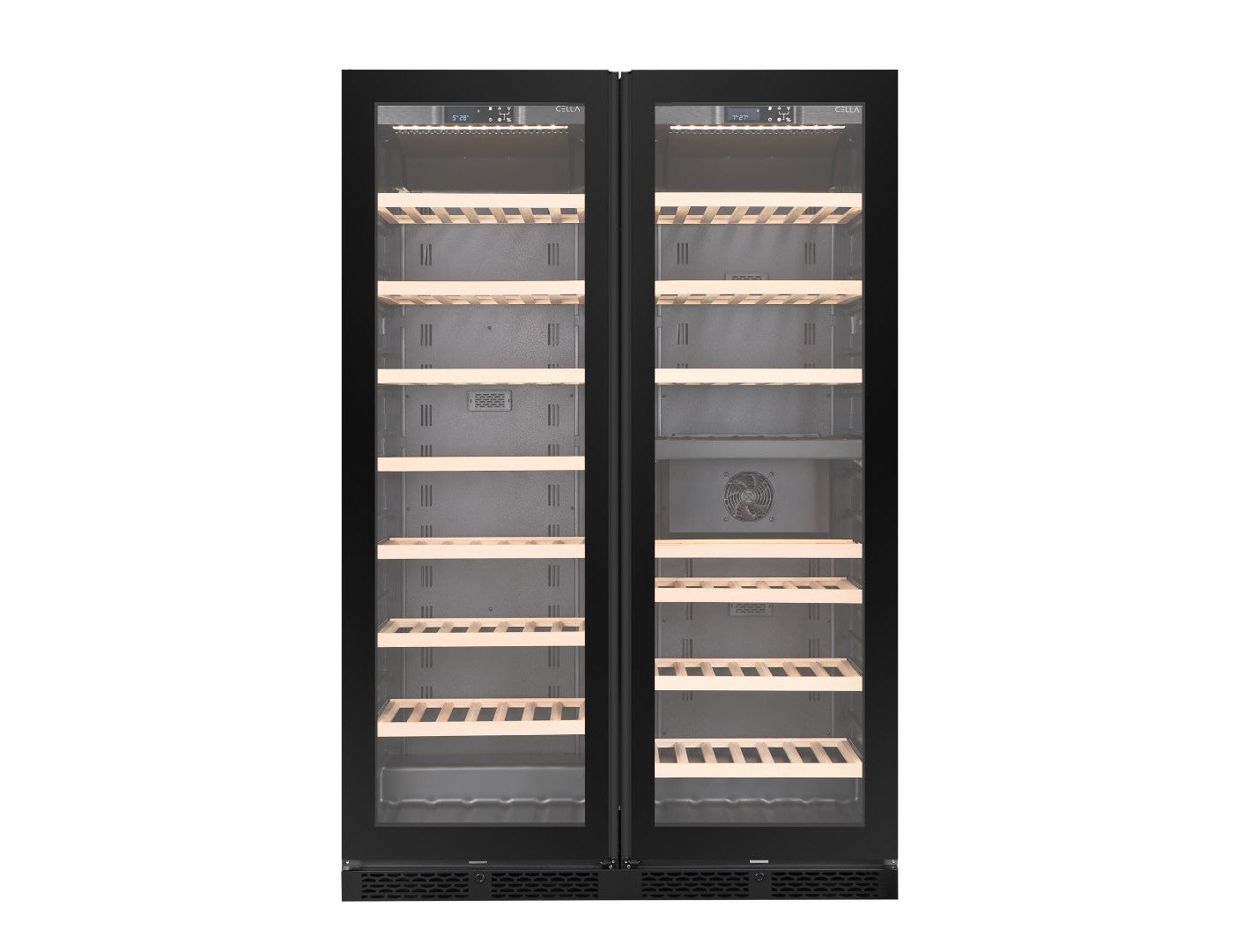 CELLA WFS163SD-BLACK Wine Fridge Combination