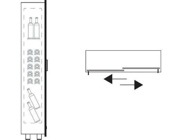 Wine Wall - Built In - For Restaurant Use - Teca Vino TEB14