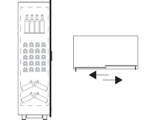 Wine Wall - Built In - For Restaurant Use - Teca Vino TEB14