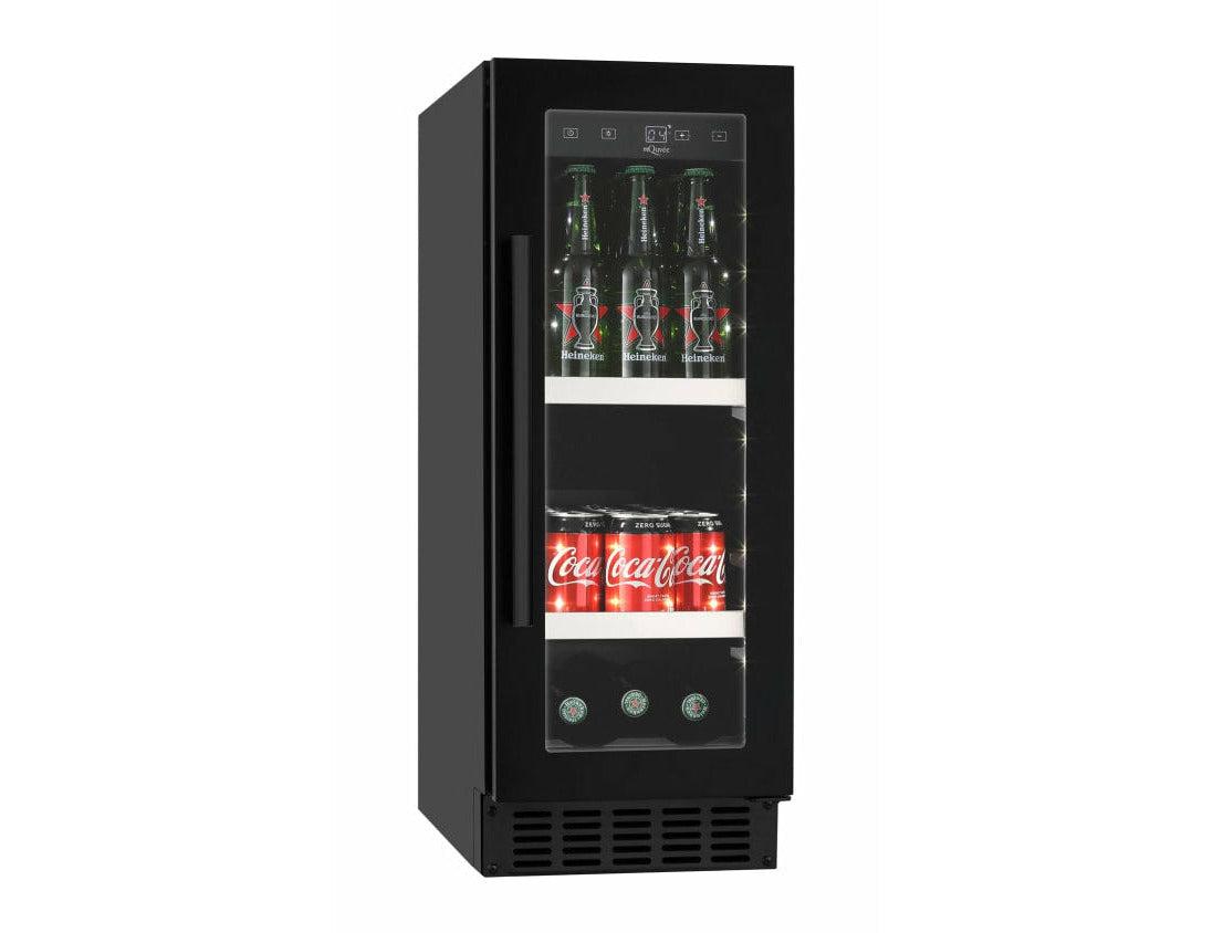 mQuvée 30cm Under Counter Drinks Fridge - Black - Beer Server 30
