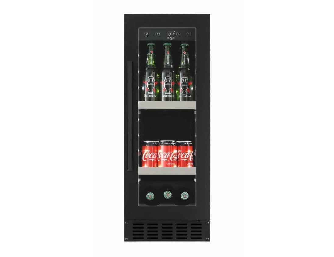 mQuvée 30cm Under Counter Drinks Fridge - Black - Beer Server 30