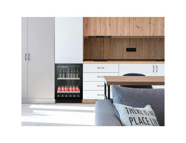 mQuvée Black Under Counter Drinks Fridge - 600mm Black - Beer Server 60