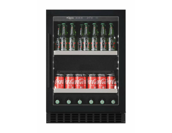 mQuvée Black Under Counter Drinks Fridge - 600mm Black - Beer Server 60