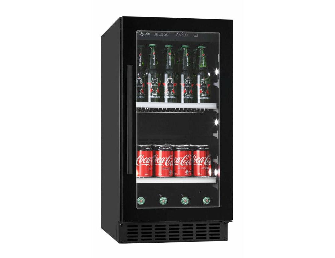 mQuvée Under Counter Beer Fridge - 400mm Black - Beer Server 40