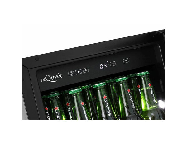 mQuvée Under Counter Beer Fridge - 400mm Black - Beer Server 40