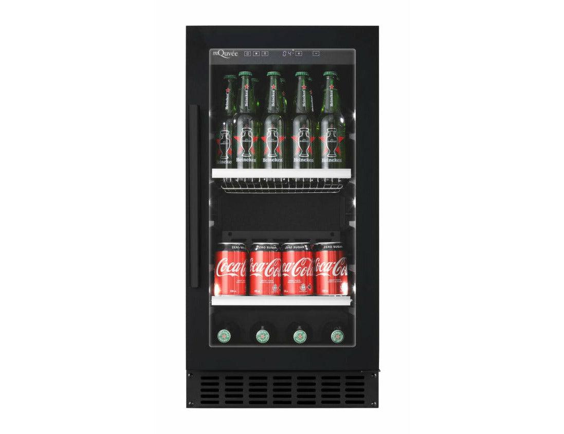 mQuvée Under Counter Beer Fridge - 400mm Black - Beer Server 40