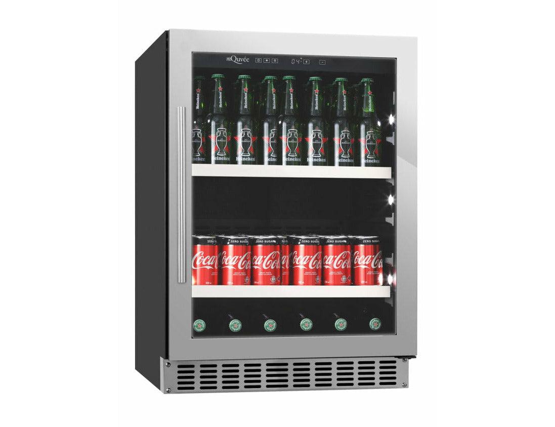 mQuvée Under Counter Drinks Fridge - 60cm Stainless Steel - Beer Server 60