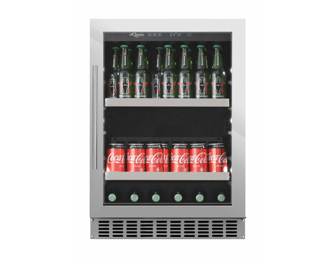 mQuvée Under Counter Drinks Fridge - 60cm Stainless Steel - Beer Server 60