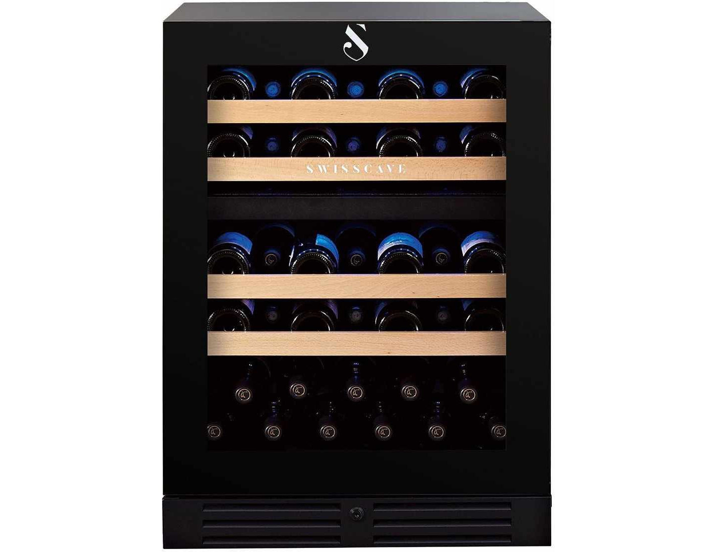 Swisscave WL155DF - Dual Zone - Built In or Freestanding - 40 to 50 Bottles - 595mm Wide